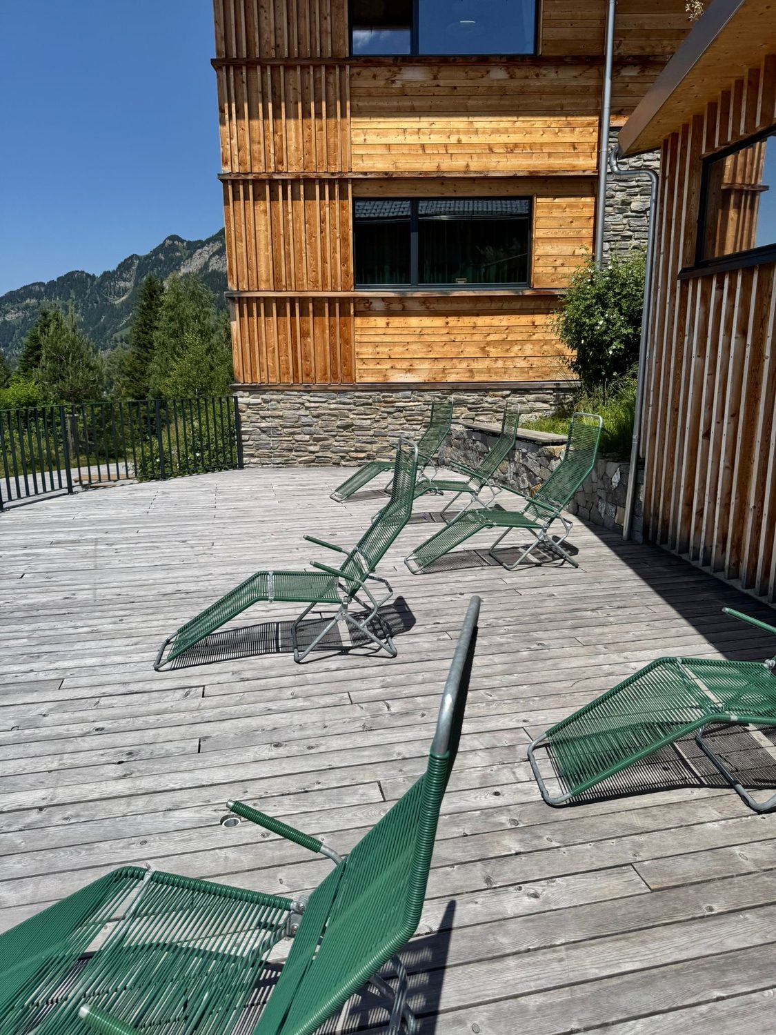The Swiss alpine chalet setting